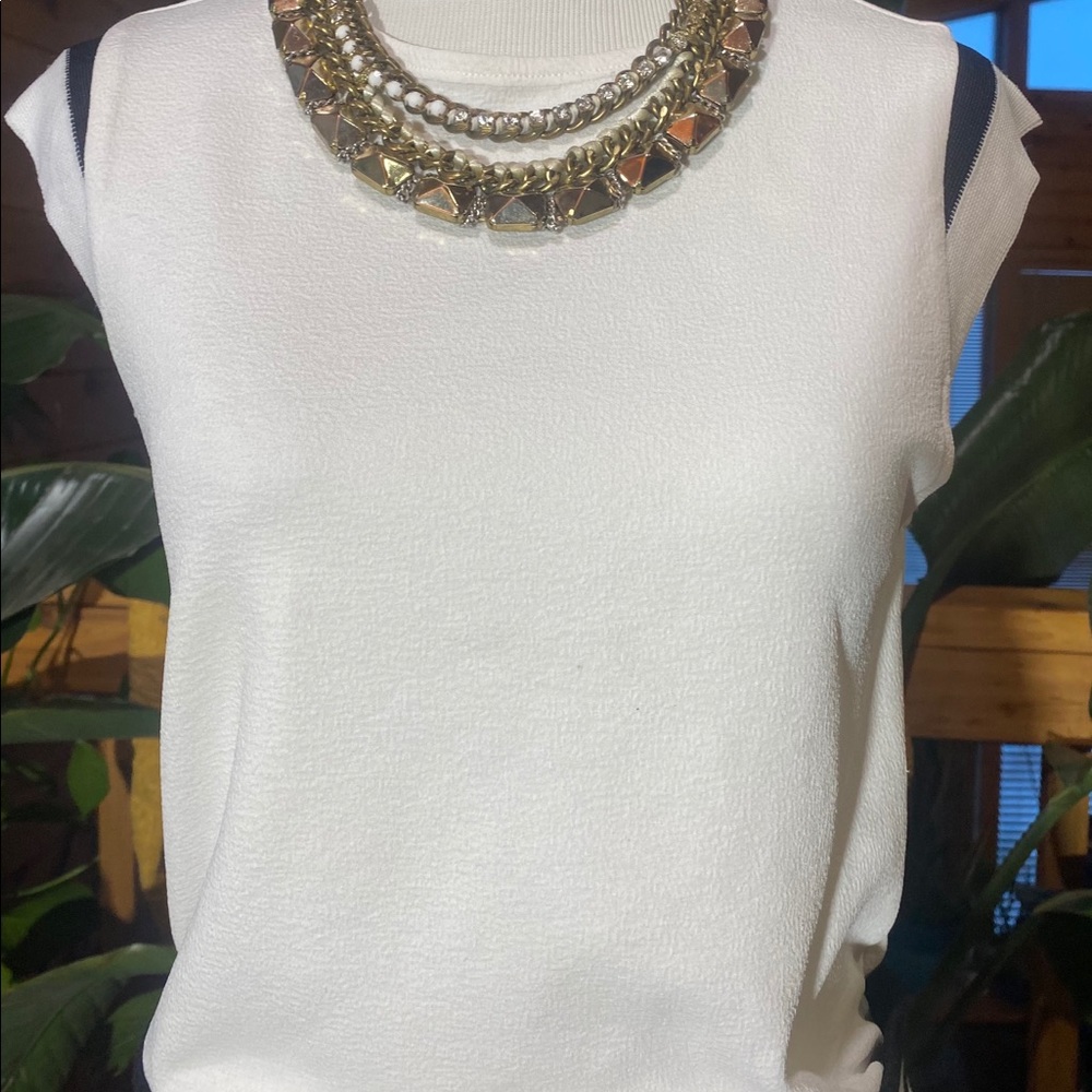 Zara White Blouse